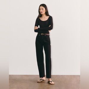 Everlane Organic Cotton The Way High Jeans in Coal Size 28 Long